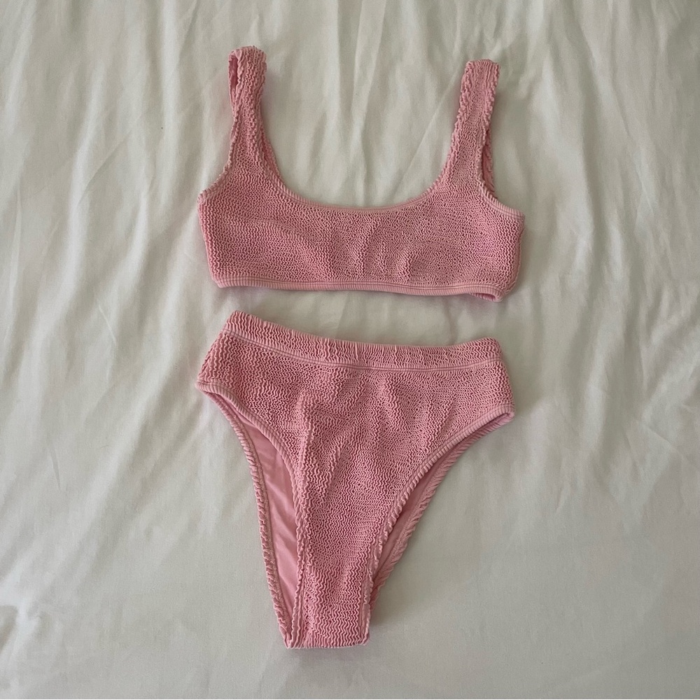 Honey Swim Baby Pink Luxe Swimsuit Set Size Small